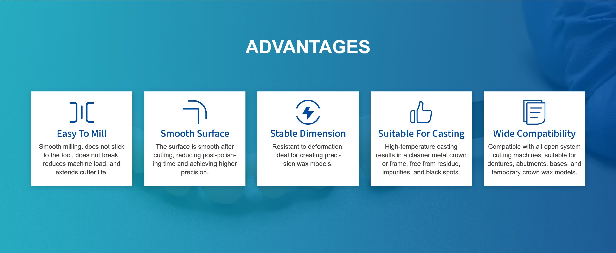 Mammudent Dental Wax Disc Key Advantages