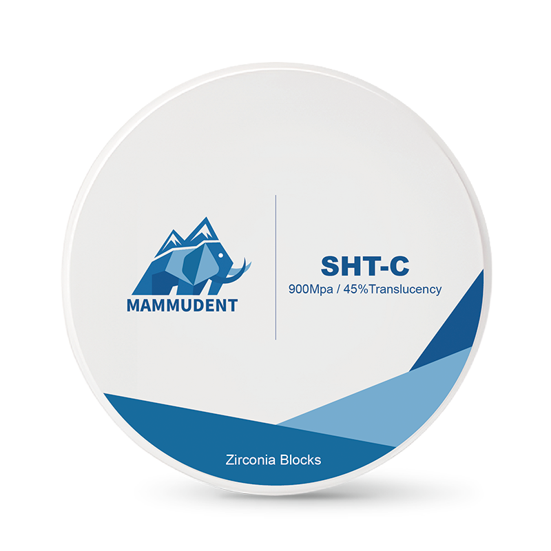 Mammudent SHT-C super high translucent preshaded dental zirconia disc 900MPa